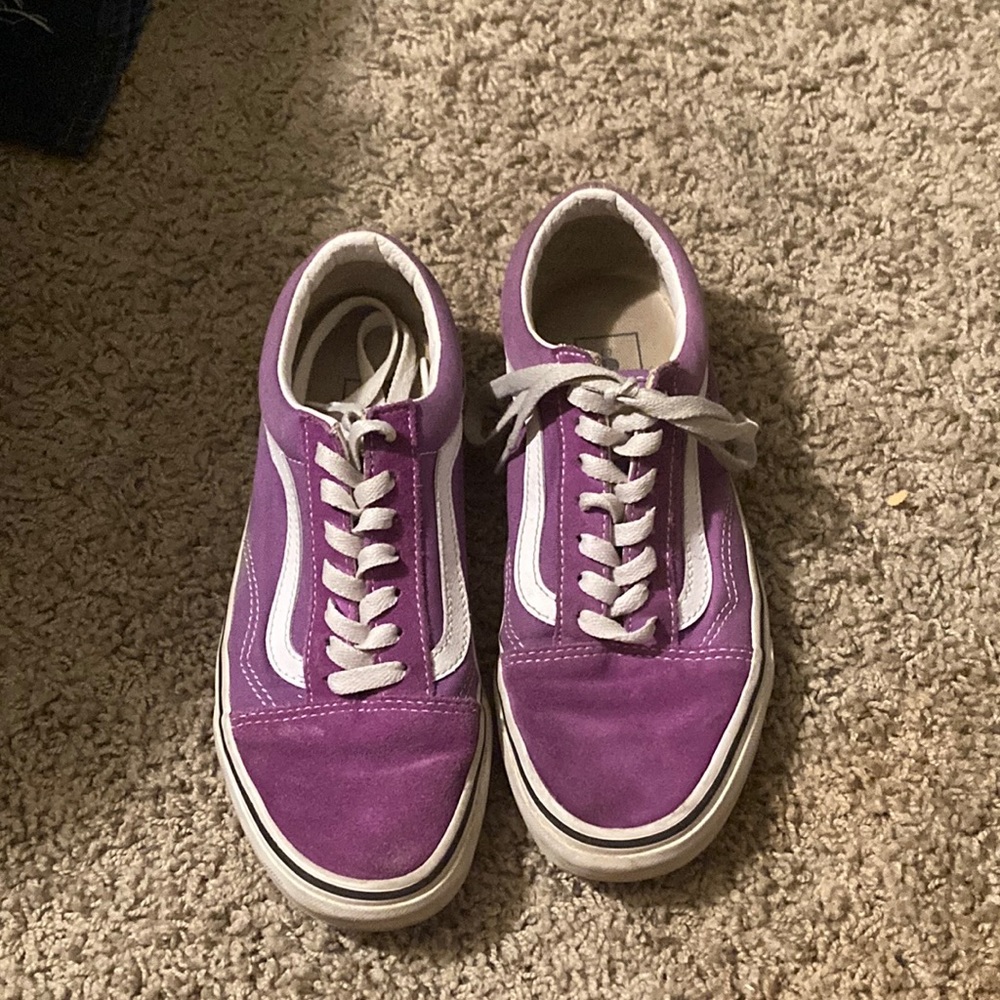 Purple vans shoes